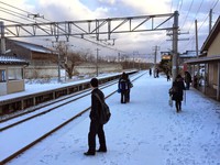 雪の横山駅