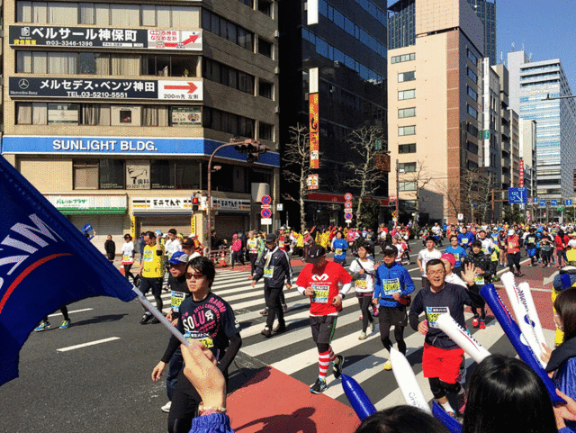 東京マラソンの様子